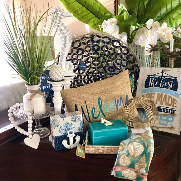 New Coastal Beach Grass + Ceramic Crock Vase - Picture 5 of 7